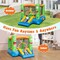 Monster Themed Inflatable Bounce House with Slide and 550W Blower